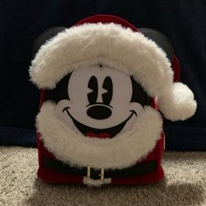 NWT Loungefly Disney Parks Santa Mickey